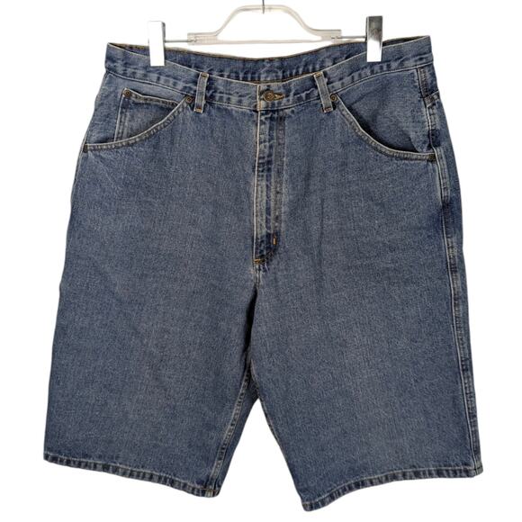 Vintage 90's Polo Jeans Company C-5 Carpenter Jean Short Jhorts Long Length 36 - Picture 1 of 11